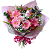 Buquê Tons de Rosas Com Rosas e Gérberas - Imagem 6