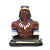 Caboclo Sete encruzilhadas - busto - Imagem 1