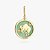 Pingente Medalha Zodíaco Touro em Ouro 18K com Diamantes e Quartzo precioso natural. - Imagem 1