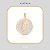 Pingente Medalha Zodíaco Aquário em Ouro 18K com Diamantes e Quartzo precioso natural. - Imagem 2