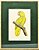 Quadro de Pássaro 3 com Passpatour verde e faux bamboo - Imagem 1