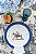 Toalha toile du jouy azul marinho com babado xadrez 3,20x1,40 - Imagem 2