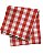 Toalha de mesa xadrez vermelha 3,5m x 1,5m - Imagem 1