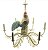 Lustre galo folhagem off white - Imagem 1