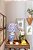 Quadro de pássaro 10 moldura faux bamboo branca - Imagem 2