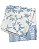 Toalha de mesa toile de jouy azul claro com babado vichy 3 x 1,5m - Imagem 1