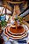 Sousplat casual terracota com borda faiança (32,5 cm) - Imagem 2
