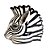 Vaso Zebra Faiança - Imagem 1