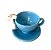 Xícara azul com Coelho de Cerâmica - Imagem 1