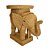 Mesa lateral elefante junco - Imagem 1