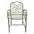 Cadeira com bracos faux bamboo de ferro verde celadon - Imagem 1