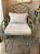 Cadeira com bracos faux bamboo de ferro verde celadon - Imagem 2