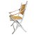 Cadeira faux bamboo com palhinha e couro - Imagem 3