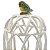 Mini gaiola com porta vela e pássaro - Imagem 3