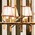 Lustre chino bambu natural e pássaros cerâmica (sem cúpulas) - Imagem 3