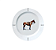 Prato sobremesa Cavalo Haras (2unidades) - Imagem 1