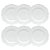Prato raso porcelana Provence branco (jogo 6) - Imagem 1