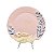 Prato Alice rosa com relevo de coelho - Imagem 1