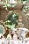 Mini vaso ovo verde e branco com desenhos de flores zanatta casa - Imagem 2