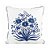 Capa de Almofada Floral Azul Bordada - Imagem 1
