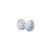 Dupla ovos de Páscoa de cerâmica azul e branco - Imagem 1