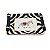 Mini bandeja com desenho de zebra e alças de madeira - Imagem 1