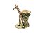 Mini enfeite tronco com vaso e girafa - Imagem 1