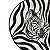 Prato raso amassado com desenho de zebra - Imagem 2