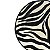 Prato sobremesa amassado estampa zebra - Imagem 2
