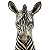 Vaso de cerâmica cabeça de zebra M - Imagem 3