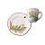Xícara café folhas com joaninha e borboleta - Imagem 4