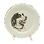 Prato sobremesa amassado cachorro border collie - Imagem 1