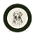 Sousplat desenho cachorro borda verde - Imagem 1