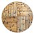 Bandeja redonda de bambu giratória (59cm) - Imagem 1