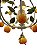 Lustre com laranjas e 5 cúpulas taboa - Imagem 4