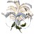 Lustre palmeira branca com pássaros zincado - Imagem 2