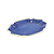 Travessa casual rasa azul denim G (44 cm) - Imagem 1