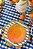 Prato raso com borda em relevo laranjas - Imagem 3
