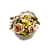 Cesta branca com rosas e flores P zanatta casa - Imagem 1