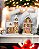 Enfeite de Natal kit casa e igreja gingerbread - Imagem 2