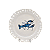 Prato raso com borda de coral vazado e lagosta azul - Imagem 1