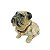 Cachorro Bulldog G com roupa floral - Imagem 1