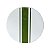 Bandeja redonda giratória listras verde (50 cm) - Imagem 1