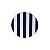 Bandeja redonda giratória listras azul e branco (40 cm) - Imagem 1