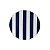 Bandeja redonda giratória listras azul e branco (50 cm) - Imagem 1
