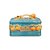 Porta pão azul com laranjinhas em cerâmica Zanatta Casa - Imagem 1