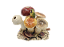 Pré-venda Enfeite de cogumelos coloridos e passarinho Zanatta Casa - Imagem 1