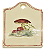 Pré-venda Placa de cerâmica com desenho de cogumelos Zanatta Casa - Imagem 1