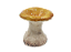 Pré-venda Porta vela cogumelo amarelo base redonda Zanatta Casa - Imagem 1