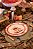 Pré-venda Prato sobremesa amassado cogumelos com pincelada vermelha Zanatta Casa - Imagem 2